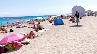 Beach Barceloneta, Barcelona beach walk/ walking Spain best beaches