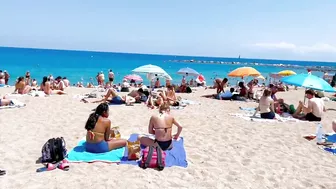 Beach Barceloneta, Barcelona beach walk/ walking Spain best beaches