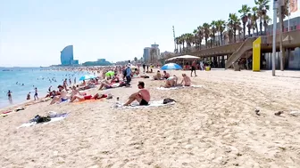 Beach Barceloneta, Barcelona beach walk/ walking Spain best beaches