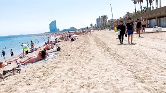 Beach Barceloneta, Barcelona beach walk/ walking Spain best beaches