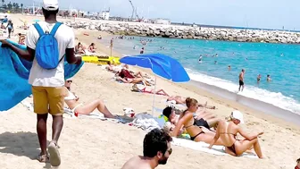 Barcelona beach walk, beach Barceloneta????walking Spain best beaches