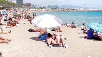 Barcelona beach walk, beach Barceloneta????walking Spain best beaches