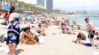 Barcelona beach walk, beach Barceloneta????walking Spain best beaches