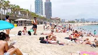 Barcelona beach walk, beach Barceloneta????walking Spain best beaches