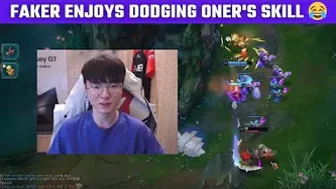 Faker enjoys dodging Oner's skill ???? T1 Stream Moments | T1 cute moments