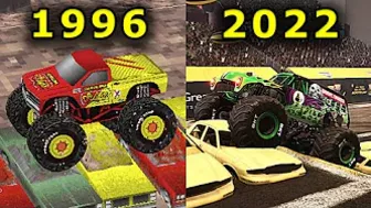 History of CAR CRUSHING in Monster Jam/Monster Truck Games