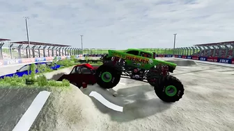 History of CAR CRUSHING in Monster Jam/Monster Truck Games