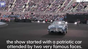 Prince Charles and Camilla pull up to the Commonwealth Games in style during Opening Ceremony