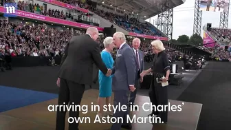 Prince Charles and Camilla pull up to the Commonwealth Games in style during Opening Ceremony