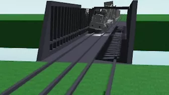 ROBLOX Destroy the bridge and crash the train!