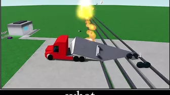 ROBLOX Destroy the bridge and crash the train!