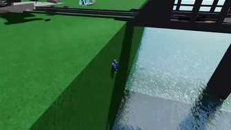 ROBLOX Destroy the bridge and crash the train!