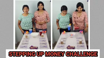 Stepping Up Money Challenge | Party Game Challenge | Rainbow Fun and Foods