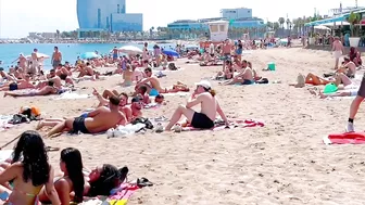 Barcelona beach walk, beach Sant Miquel/walking Spain best beaches