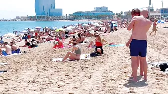 Barcelona beach walk, beach Sant Miquel/walking Spain best beaches