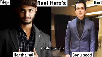 Harsha sai vs Sonu sood || Real Hero's || Telugu || Hindi #harshasai #soonusood @Celebrity Studio