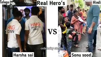 Harsha sai vs Sonu sood || Real Hero's || Telugu || Hindi #harshasai #soonusood @Celebrity Studio