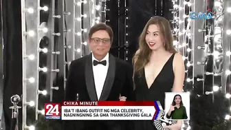 Iba't ibang outfit ng mga celebrity, nagningning sa GMA Thanksgiving Gala | 24 Oras Weekend