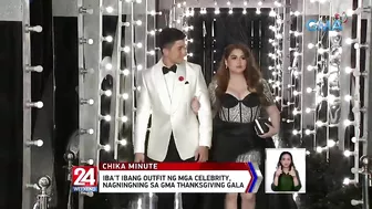 Iba't ibang outfit ng mga celebrity, nagningning sa GMA Thanksgiving Gala | 24 Oras Weekend