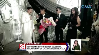 Iba't ibang outfit ng mga celebrity, nagningning sa GMA Thanksgiving Gala | 24 Oras Weekend