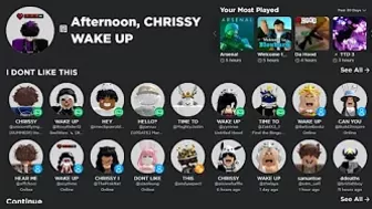 CHRISSY WAKE UP