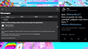 Roblox AÚN ESTA DANDO ROBUX a los USUARIOS que les pasó esto...????????