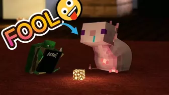 Very Fool Axolotl of MINECRAFT???? Compilation #parotter #shorts