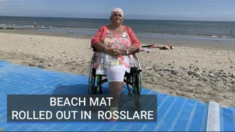 Beach mat rolled out for wheelchair users in Rosslare