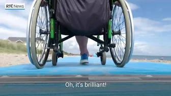 Beach mat rolled out for wheelchair users in Rosslare