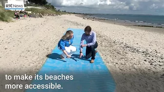 Beach mat rolled out for wheelchair users in Rosslare