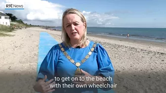 Beach mat rolled out for wheelchair users in Rosslare