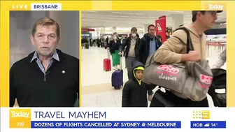 Travel boss issues grim airport warning | 9 News Australia