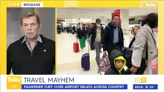 Travel boss issues grim airport warning | 9 News Australia