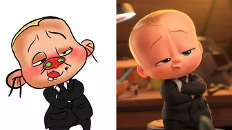 Drawing Funny Meme "The Boss Baby Family Business" @Cartoon Meme