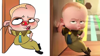 Drawing Funny Meme "The Boss Baby Family Business" @Cartoon Meme