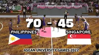 Philippines vs Singapore | Asean University Games 2022 | Highlights Basketball Ph