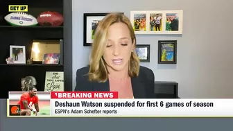 Dianna Russini on Deshaun Watson's suspension: The sense is that 6 games is pretty low | Get Up