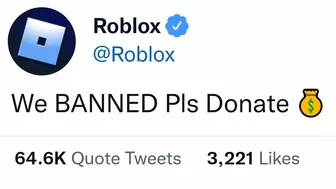 Roblox BANNED The Owner of Pls Donate... ????