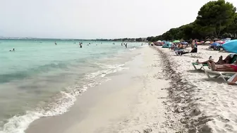 IBIZA Beach Summer - Long Beach Alcudia Amazing Beach Mallorca Island Life Walking 4K Travel Vlog