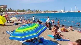 Beach Somorrostro, Barcelona beach walk/ walking Spain best beaches