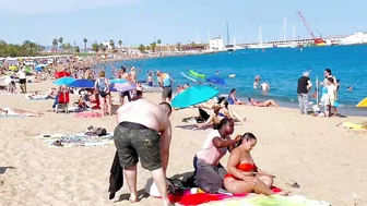 Beach Somorrostro, Barcelona beach walk/ walking Spain best beaches