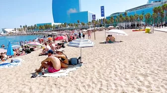 Barcelona beach walk, beach Sant Sebastia/walking Spain best beaches