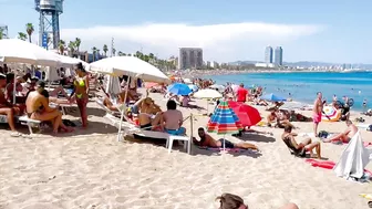 Barcelona beach walk, beach Sant Sebastia/walking Spain best beaches