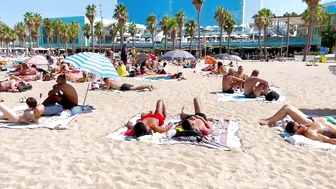 Barcelona beach walk, beach Sant Sebastia/walking Spain best beaches