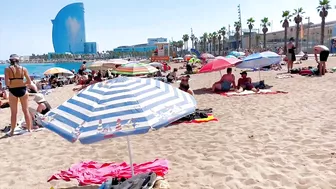 Barcelona beach walk, beach Sant Sebastia/walking Spain best beaches