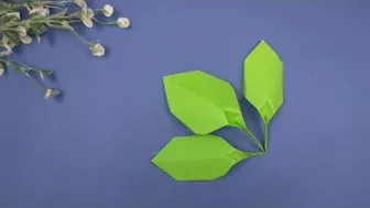 How To Fold A Leaf From Colored Paper | DIY Funny Fingers