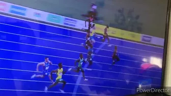 Ferdinand Omanyala wins the 100m semi final. Commonwealth games 2022