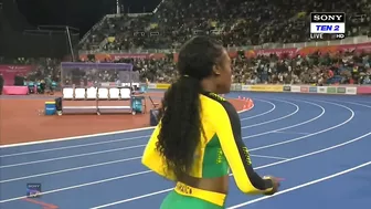 Women's 100M Final Commanwealth Games 2022 Birmingham Thompson Herah Won Gold