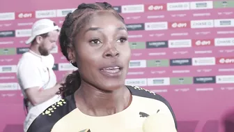 Elaine Thompson-Herah happy with her first Commonwealth Games GOLD MEDAL