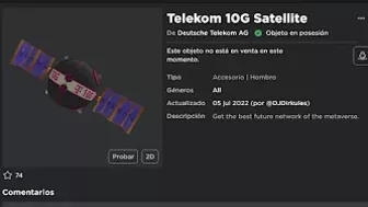 CONSIGUE SATÉLITE TELEKOM GRATIS en ROBLOX | EVENTO ROBLOX BEATLAND